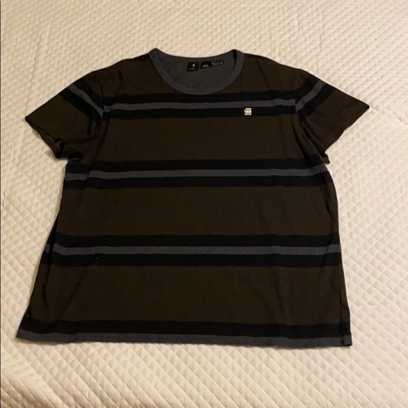 g star striped t shirt